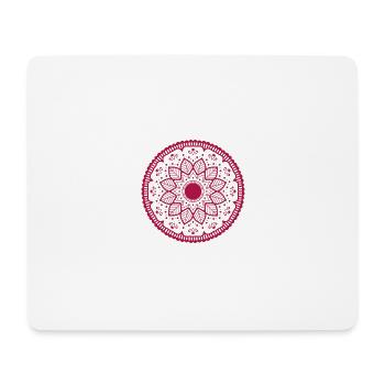 Pink Mandala - Mousepad (Querformat) - Weiß - Vorne