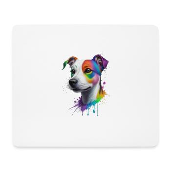 Jack Russel Terrier - Mousepad (Querformat) - Weiß - Vorne