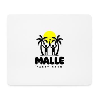 Malle Party Crew Mallorca Spruch - Mousepad (Querformat) - Weiß - Vorne