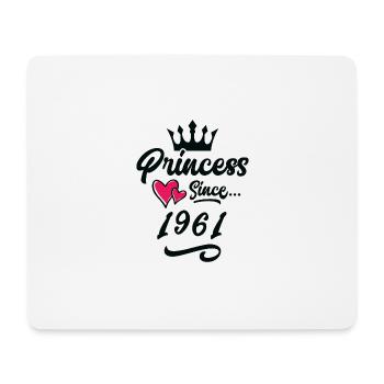 1961 Princess Birthday - Mouse Pad (horizontal) - white - Front