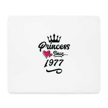 1977 Anniversaire de la princesse - Tapis de souris (format paysage) - blanc - Devant
