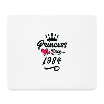1984 Princess Birthday - Mouse Pad (horizontal) - white - Front