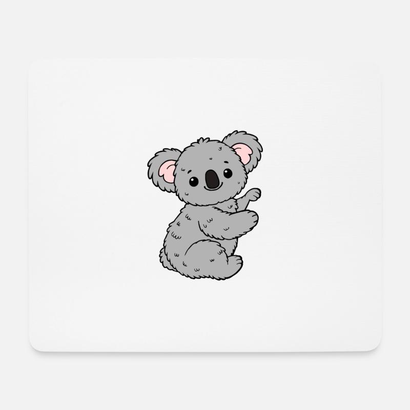 Koala Koalabär - Mousepad (Querformat) - Weiß