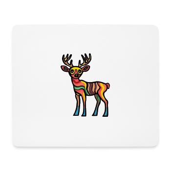 Cerf Halloween Animal - Tapis de souris (format paysage) - blanc - Devant