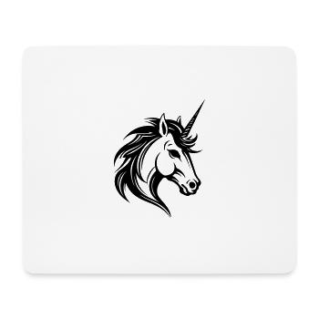 Unicorn Head - Mouse Pad (horizontal) - white - Front