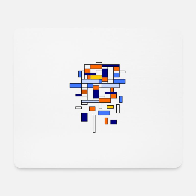 Ordnung / Unordnung - Farbige Rechtecke - Mousepad (Querformat) - Weiß
