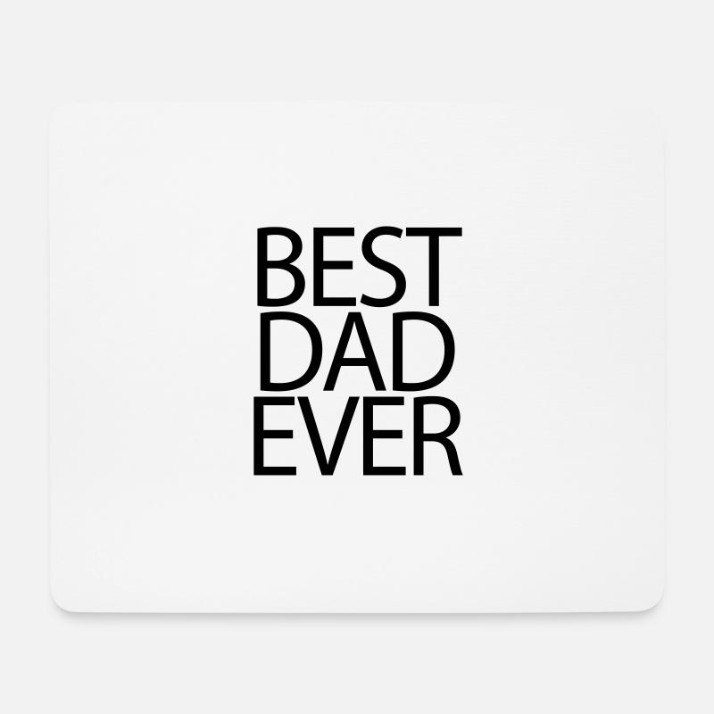 Best Dad Ever - Mousepad (Querformat) - Weiß