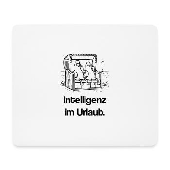 Möwen Strandkorb T-Shirt – lustiges Meme  - Mousepad (Querformat) - Weiß - Vorne