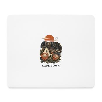 Cape Town Table Mountain Art - Mousepad (Querformat) - Weiß - Vorne