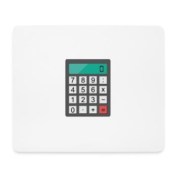 Taschenrechner - Mousepad (Querformat) - Weiß - Vorne