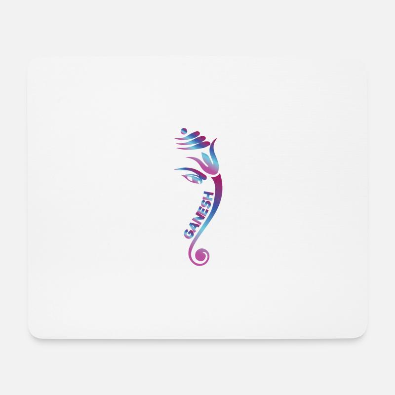 Ganesha - Hindu Gott - Mousepad (Querformat) - Weiß