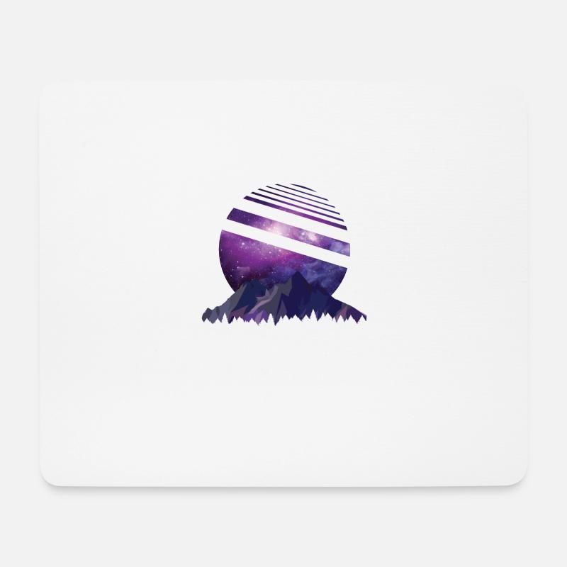 Galaxy - Galaxie - Mousepad (Querformat) - Weiß