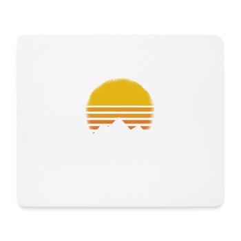 Hiking Wandern Berge Sonne - Mousepad (Querformat) - Weiß - Vorne