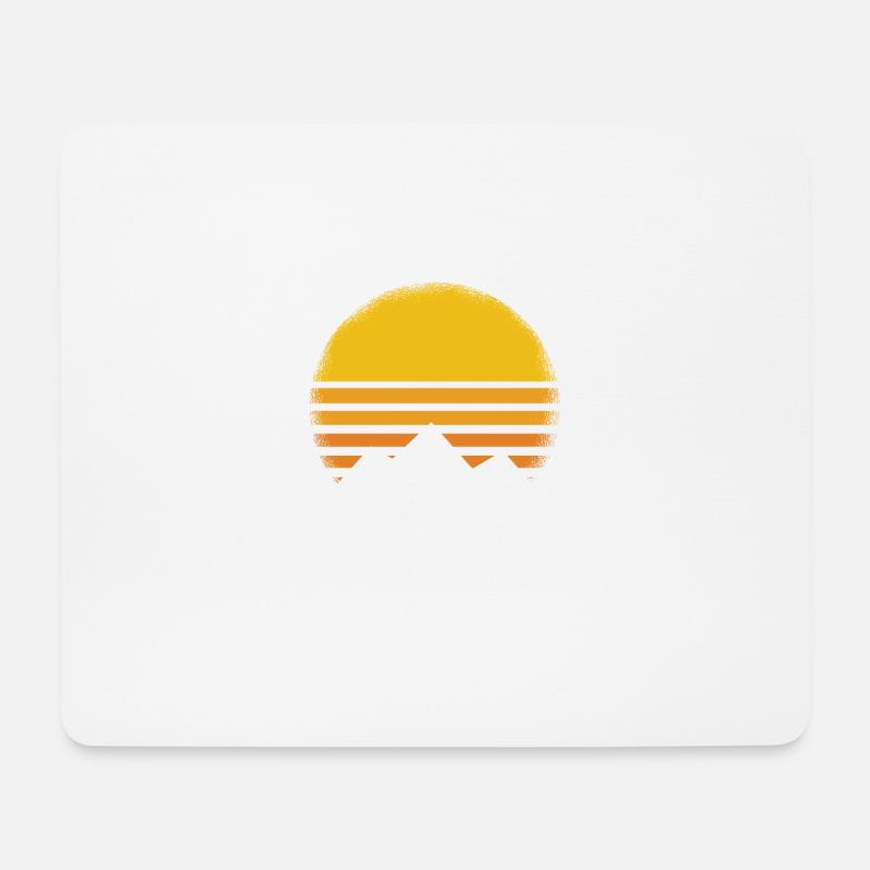 Hiking Wandern Berge Sonne - Mousepad (Querformat) - Weiß