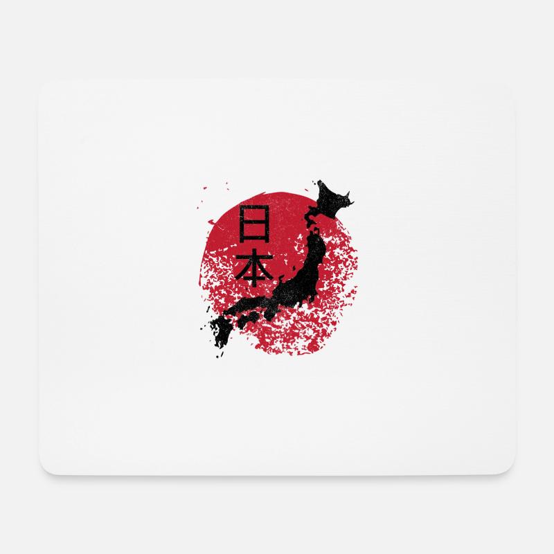 Japan Sonne Schriftzeichen - Mousepad (Querformat) - Weiß