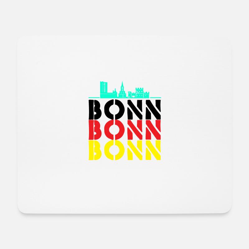 Bonn Stadt Deutschland - Mousepad (Querformat) - Weiß