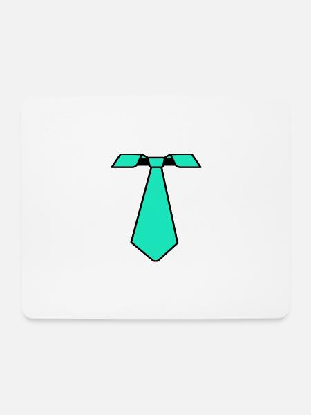 Karneval Fasching Krawatte - Mousepad (Querformat) - Weiß