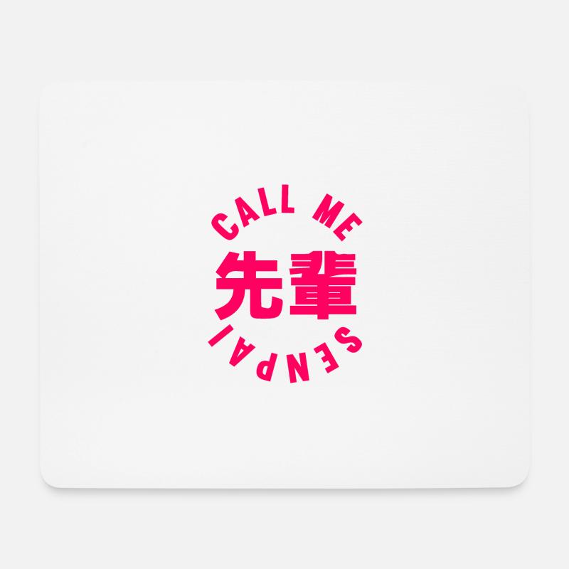 Senpai Japan - Mousepad (Querformat) - Weiß
