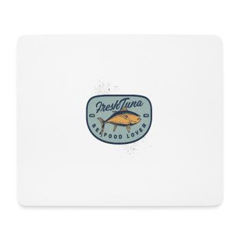 Frischer Thunfisch Tuna Seafood - Mousepad (Querformat) - Weiß - Vorne