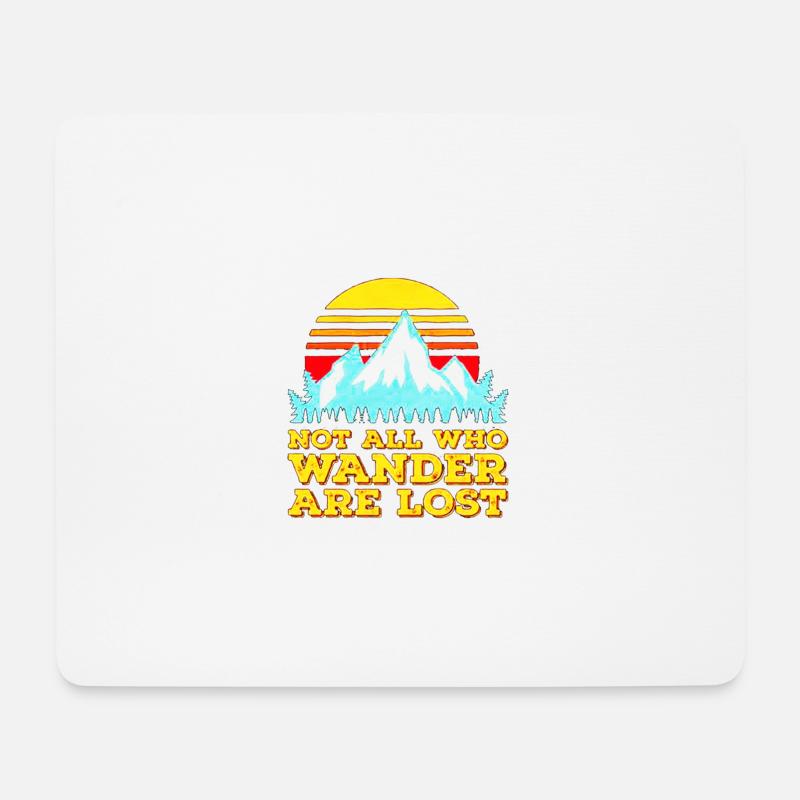 Wander Woman Wandern - Mousepad (Querformat) - Weiß