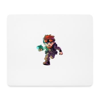 Cooler Laser Tag Pro Illustration & Action Grafik - Mousepad (Querformat) - Weiß - Vorne