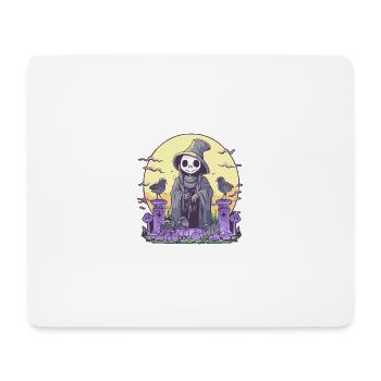 Pastel Goth Death Grim Reaper Skeleton Cemetery - Mouse Pad (horizontal) - white - Front