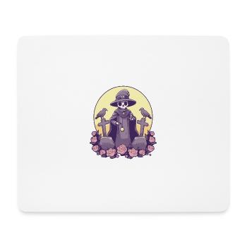 Kawaii Pastel Goth Cute Witchy Death Grim Reaper - Mouse Pad (horizontal) - white - Front