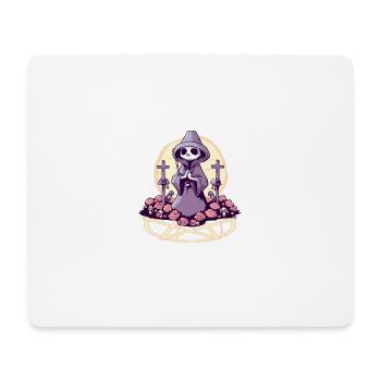 Pastel Goth Kawaii Cute Death Grim Reaper - Mouse Pad (horizontal) - white - Front