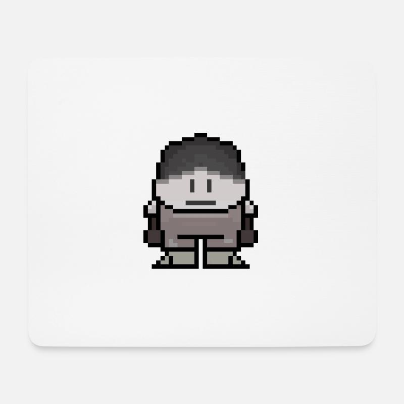 Pixelart - Mousepad (Querformat) - Weiß