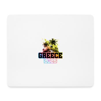 Grèce 2025 Palmiers Multicolore - Tapis de souris (format paysage) - blanc - Devant