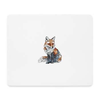 Fox - Mouse Pad (horizontal) - white - Front
