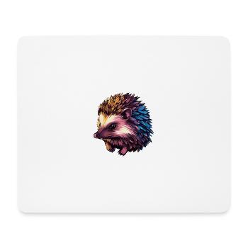 Hedgehog Colorful - Mouse Pad (horizontal) - white - Front