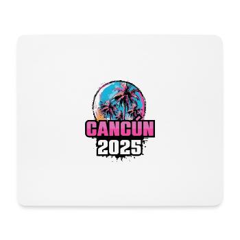 Cancun 2025 Palmen - Mousepad (Querformat) - Weiß - Vorne