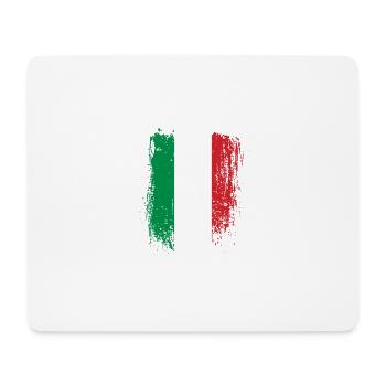 Italien Flagge Grunge Bürste - Mousepad (Querformat) - Weiß - Vorne