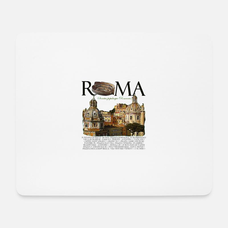 ROME - Mousepad (Querformat) - Weiß