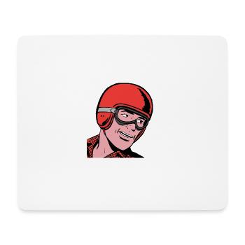 Vintage Driver Comic - Mouse Pad (horizontal) - white - Front