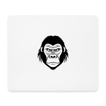 Gorille - Tapis de souris (format paysage) - blanc - Devant
