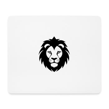 Tête de lion - Tapis de souris (format paysage) - blanc - Devant