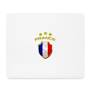 drapeau français france - Tapis de souris (format paysage) - blanc - Devant