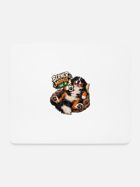 Berner Modus: ON! - Mousepad (Querformat) - Weiß