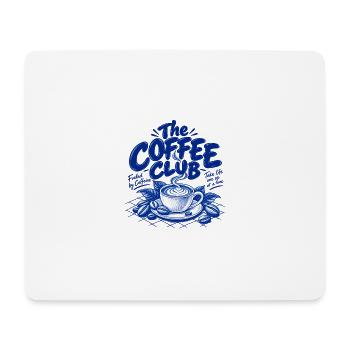 The Coffee Club – Fueled by Caffeine | Retro Kaffe - Mousepad (Querformat) - Weiß - Vorne