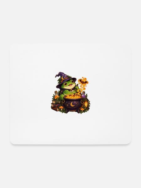 Unheimlicher Froschtrank - Mousepad (Querformat) - Weiß
