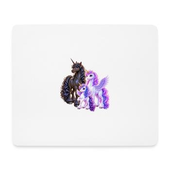 Magische Einhörner – Zauber einer Fantasywelt - Mousepad (Querformat) - Weiß - Vorne