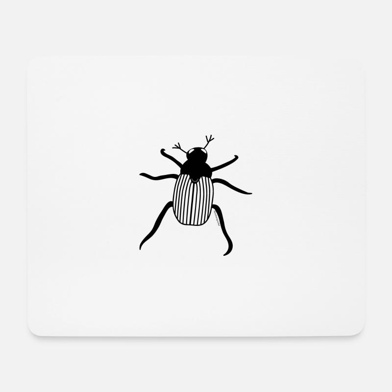 Natürlich, verspielt, trendy: Gartenlaubenkäfer - Mousepad (Querformat) - Weiß
