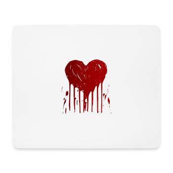Red Heart - Mousepad (Querformat) - Weiß - Vorne