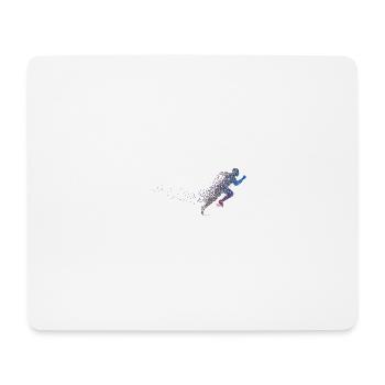 Chemise de course - Tapis de souris (format paysage) - blanc - Devant