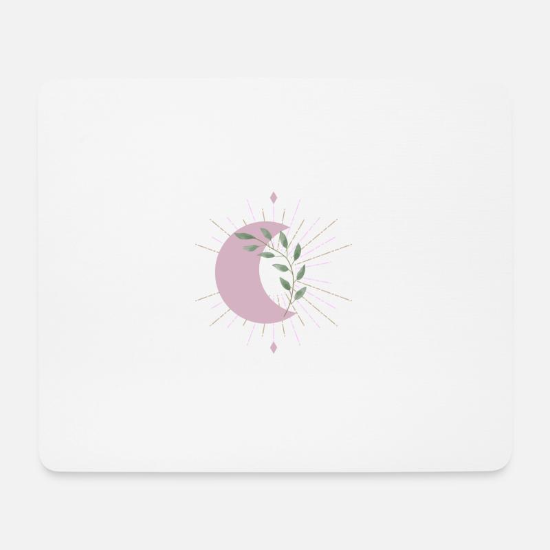 Purple Moon - Mousepad (Querformat) - Weiß