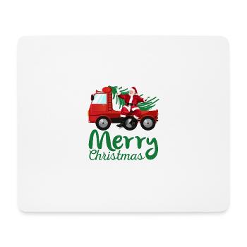 CAMION PAPA NOEL - Tapis de souris (format paysage) - blanc - Devant