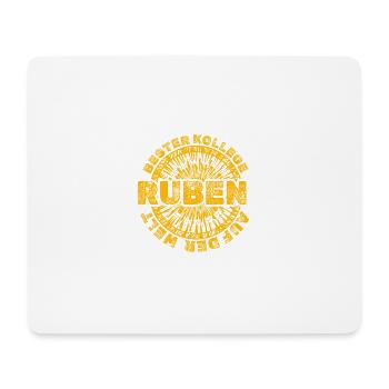 Œuvre Ruben - Tapis de souris (format paysage) - blanc - Devant