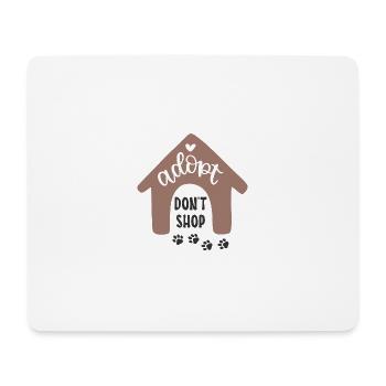 Adoptez, ne magasinez pas de t-shirt pour chiens : Animal Love - Tapis de souris (format paysage) - blanc - Devant